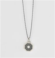 Collana Mabina Uomo Collana In Argento E Zirconi in Argento Zircone 553437 - 553437